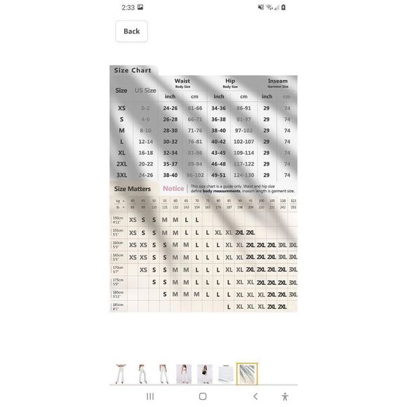 New Medium Ododos Boot Cut White Yoga Gym Workout Casual.Pants Tummy Control NWT - Picture 5 of 9